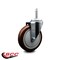 Service Caster 5 Inch Maroon Polyurethane Wheel Swivel 58 Inch Threaded Stem Caster Service Caster SCC-TS20S514-PPUB-MRN-58212 - alternate 3